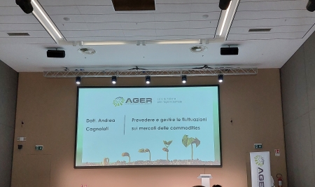INTERVENTO SULLE AGROCOMMODITIES ALL'EVENTO AGER A FICO DI BOLOGNA